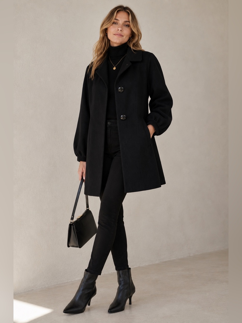 Banana Republic Wool Blend Coat Size Small - Picture 1 of 9